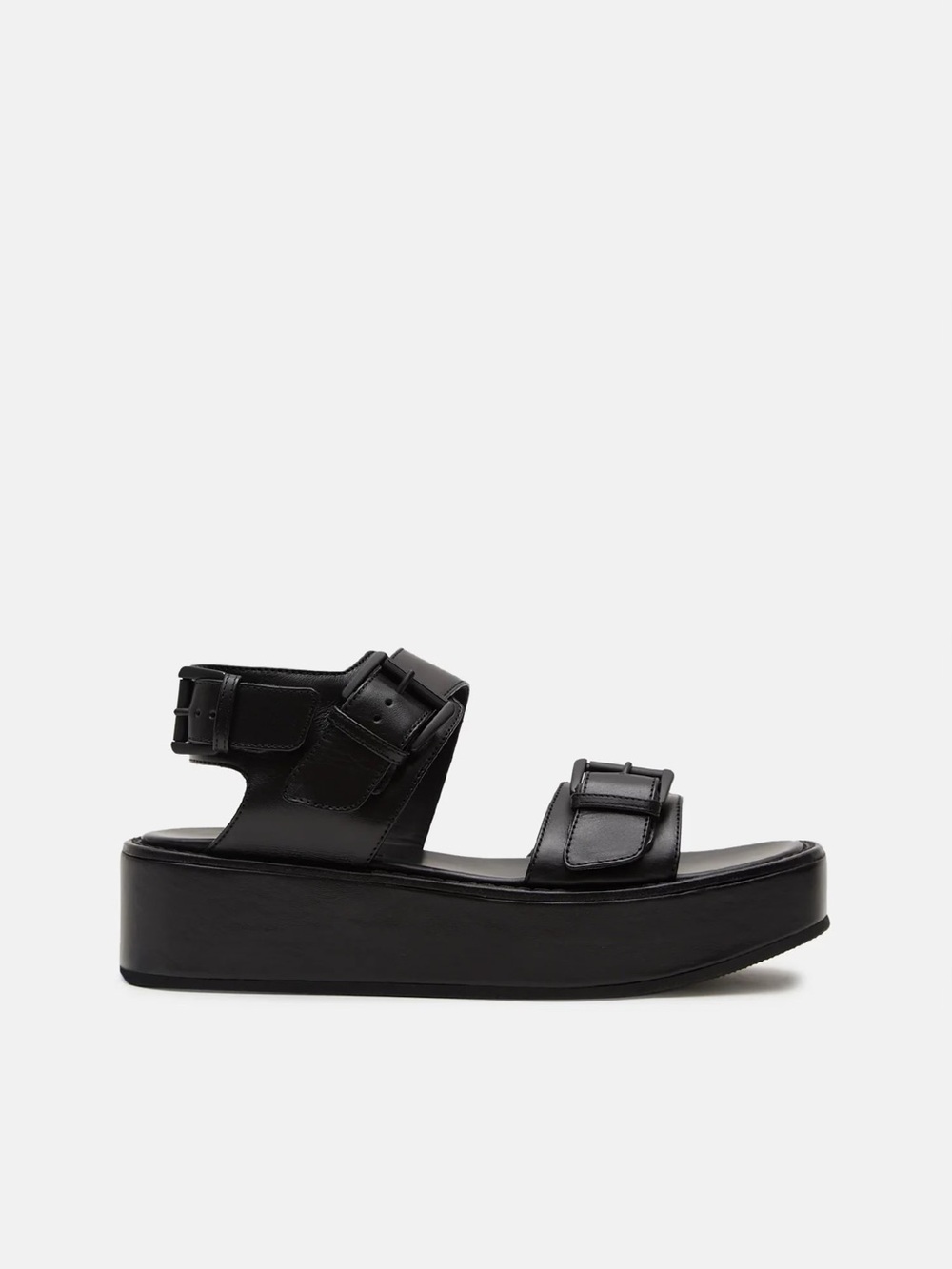 Ann Demeulemeester Black Leather Platform Strap Sandals Size EU 40 US 10 $850 - Picture 4 of 13